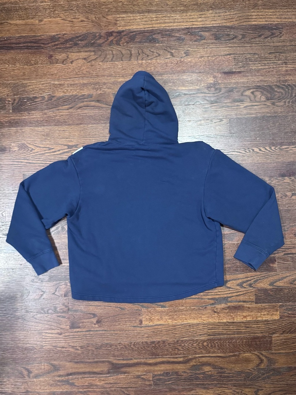 Tory Sport Navy Hooded Pullover with White Chevron Stripes - Picture 4 of 4